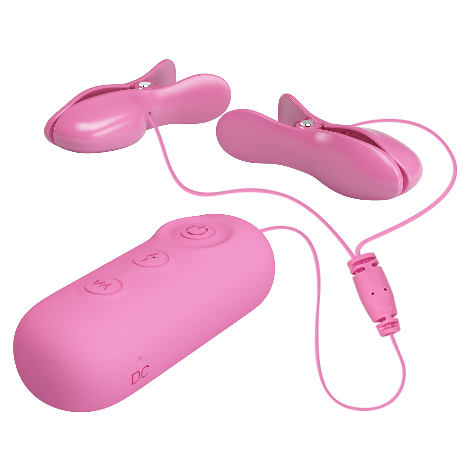    Pretty Love Vibro Nipple Clips Pink, 7  , 3  