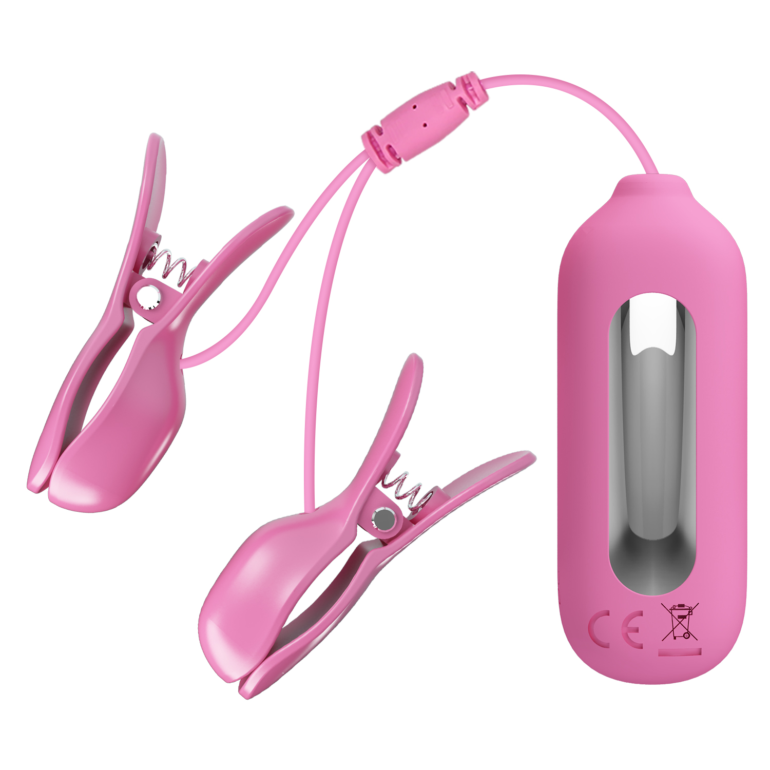    Pretty Love Vibro Nipple Clips Pink, 7  , 3  