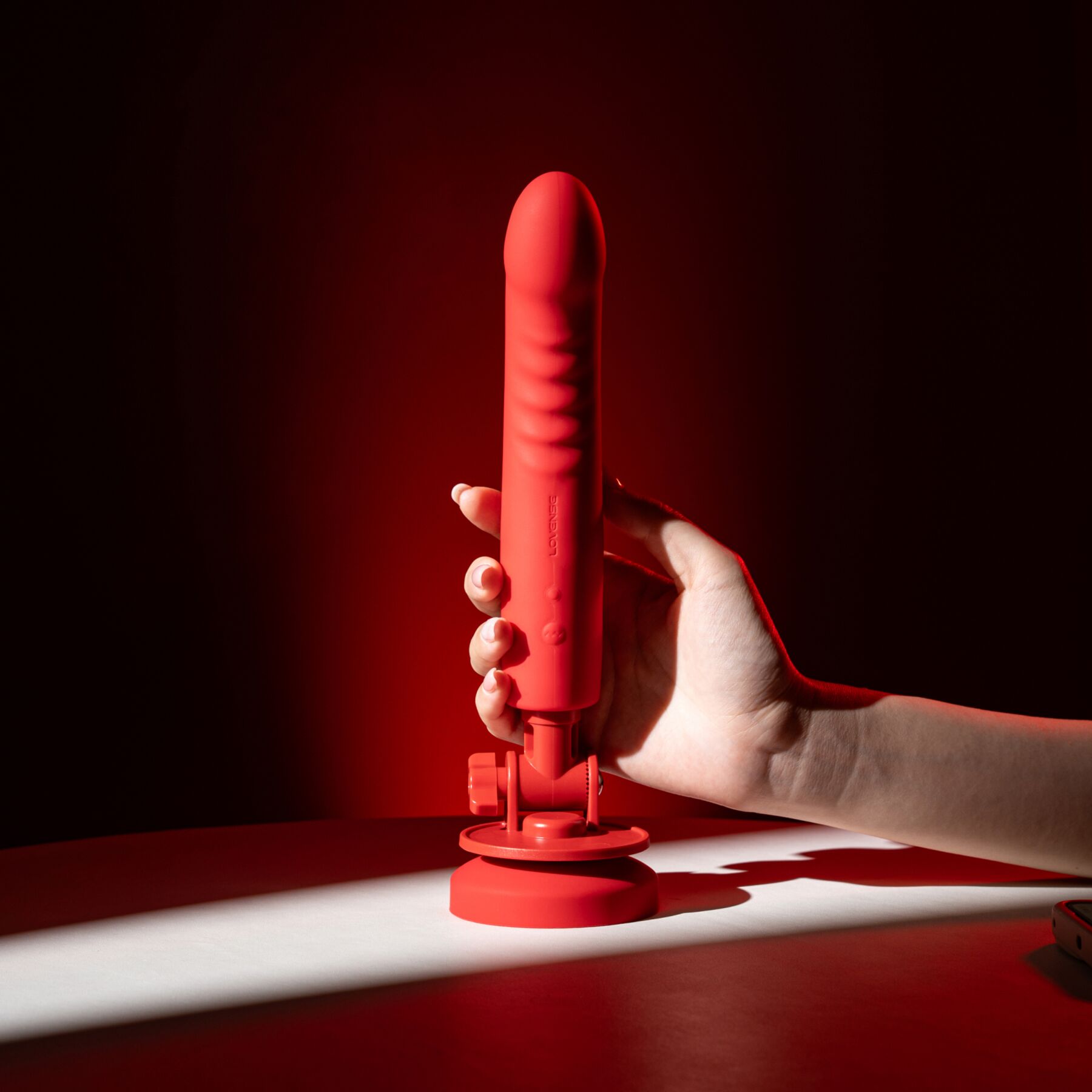    Lovense Mission 2 Vibrating suction cup dildo  