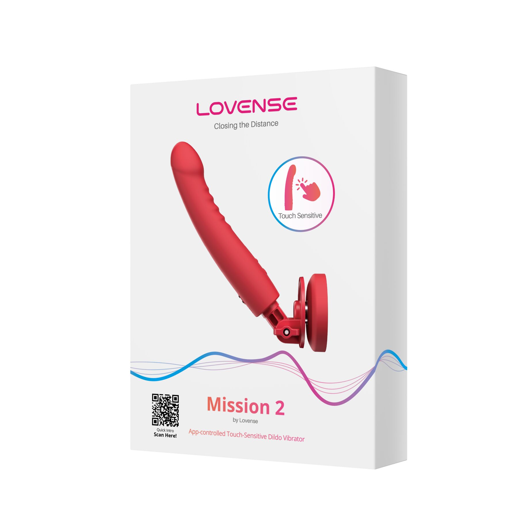    Lovense Mission 2 Vibrating suction cup dildo  