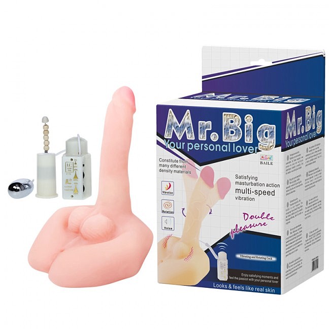     Mr. Big Vibrating and rotating cock flesh, 21  4 