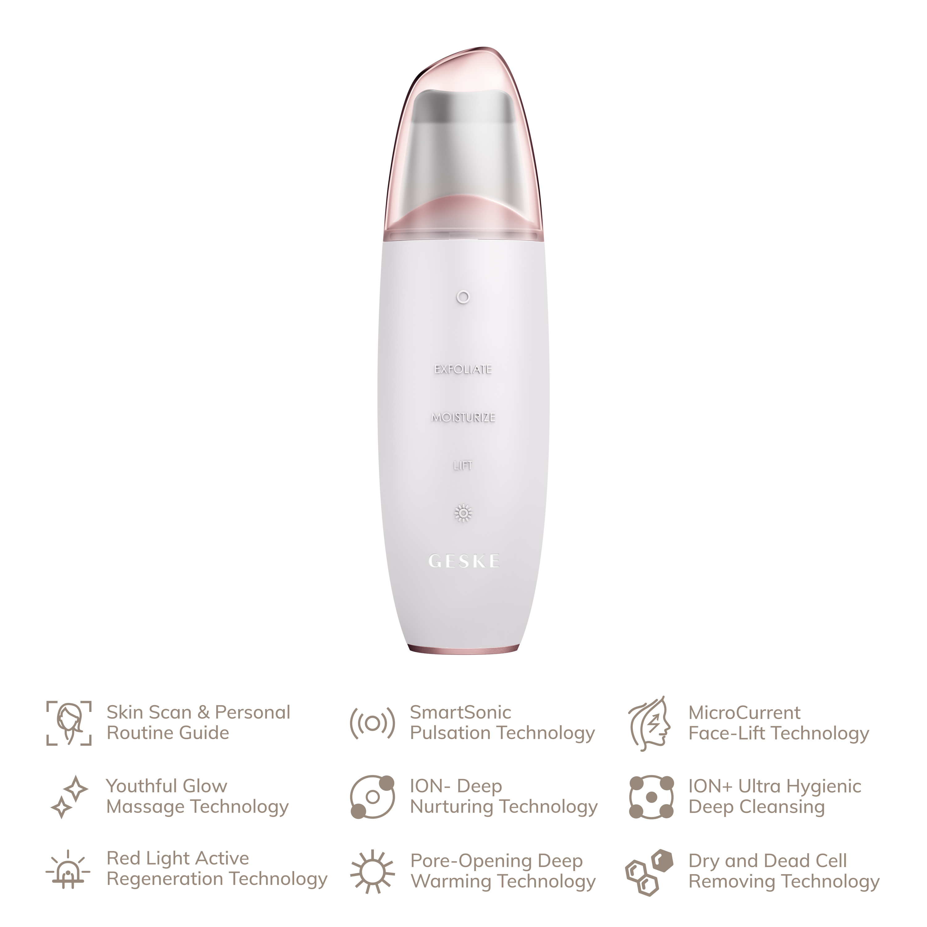         GESKE MicroCurrent Skin Scrubber&Blackhead Remover 91 starlight