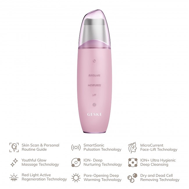         GESKE MicroCurrent Skin Scrubber&Blackhead Remover 91 pink