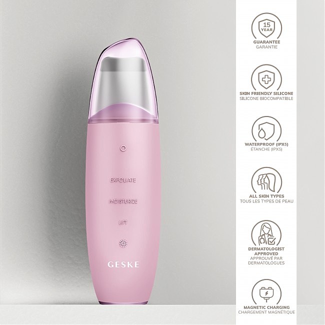         GESKE MicroCurrent Skin Scrubber&Blackhead Remover 91 pink