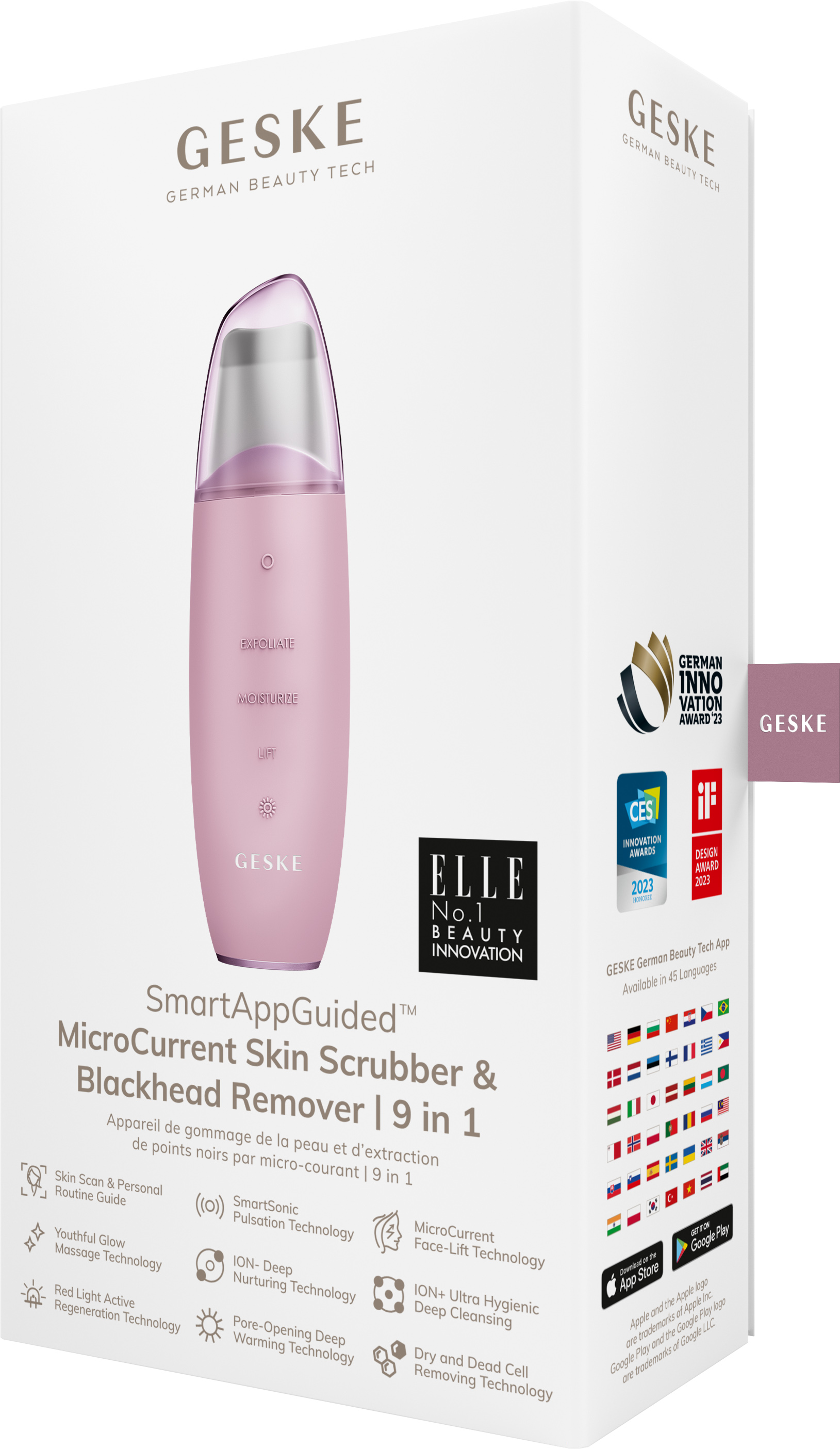         GESKE MicroCurrent Skin Scrubber&Blackhead Remover 91 pink