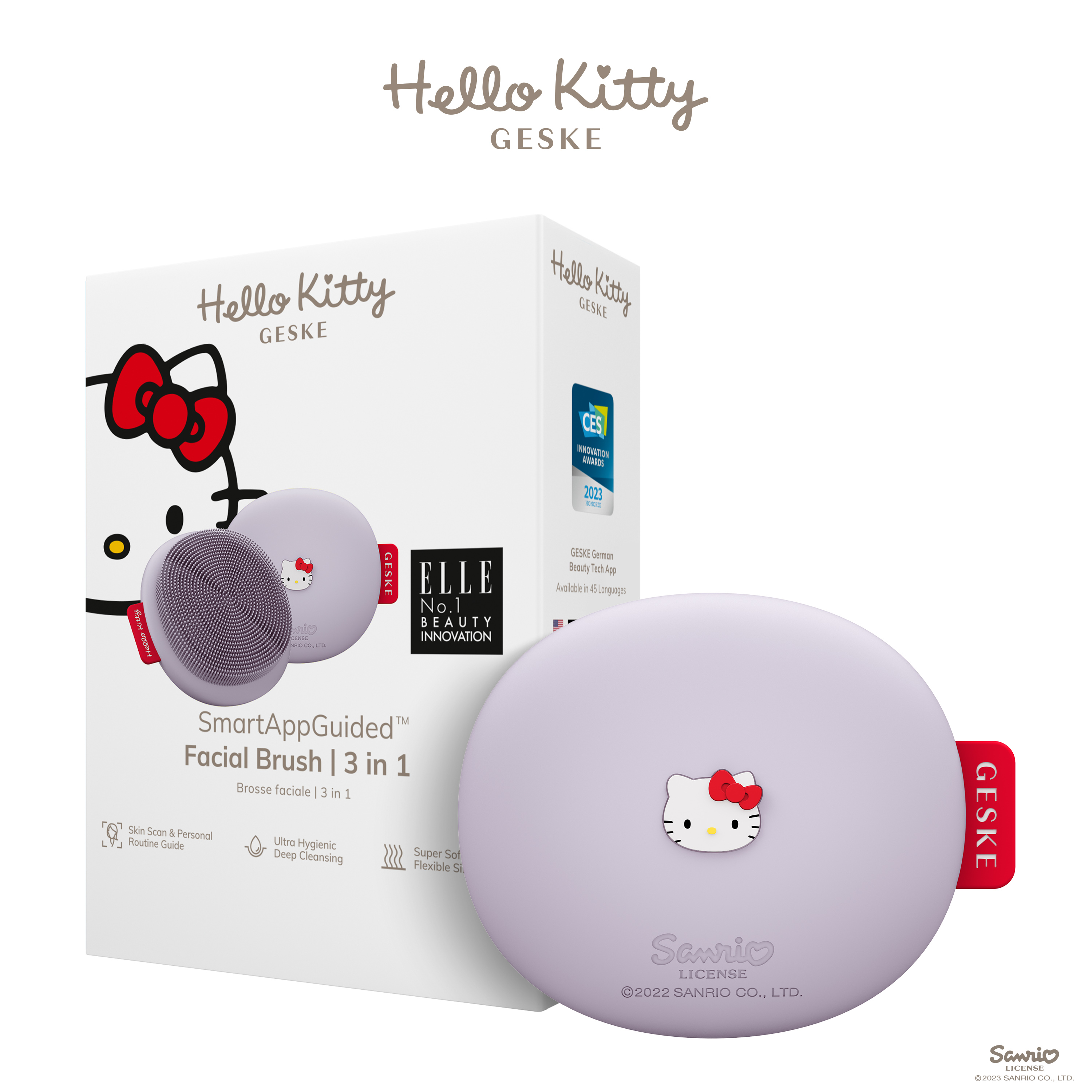    GESKE Facial Brush 31 by Hello Kitty purple