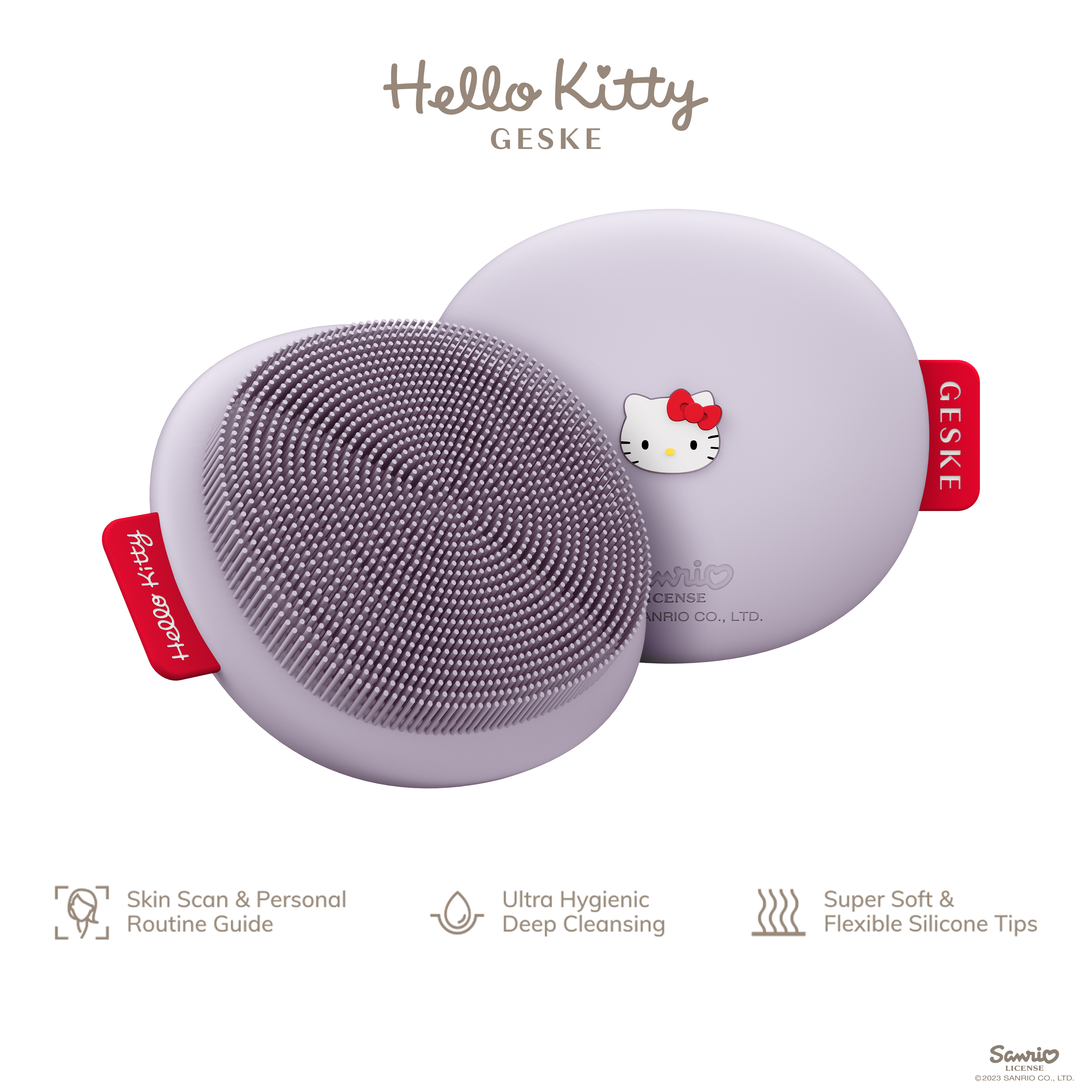    GESKE Facial Brush 31 by Hello Kitty purple