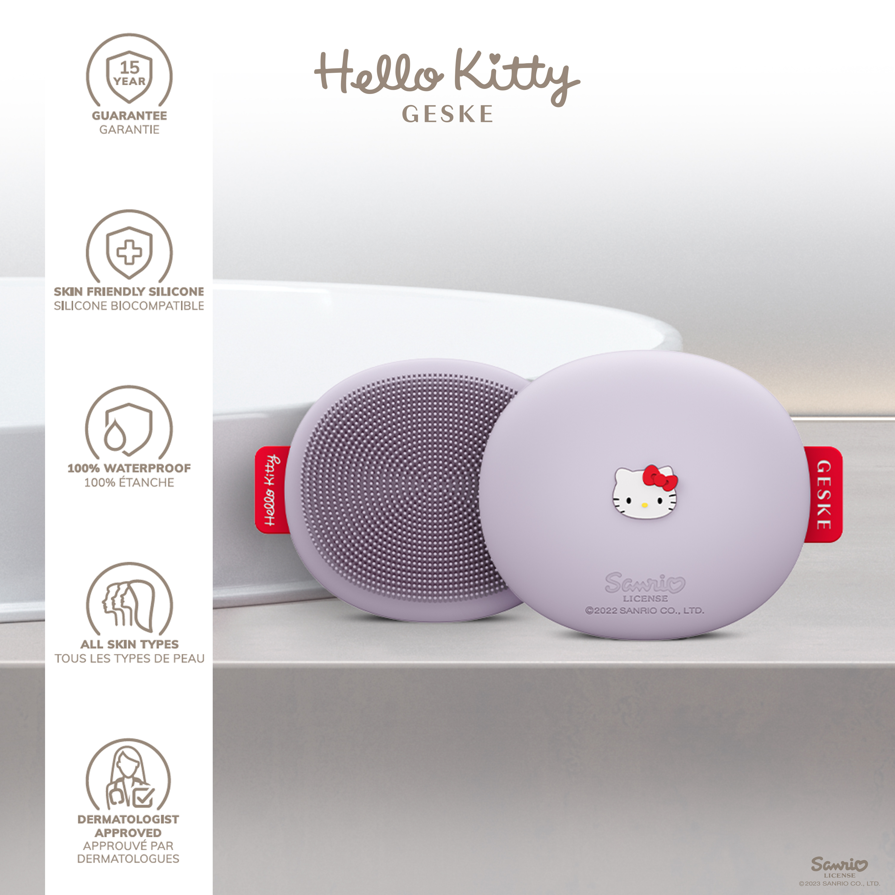    GESKE Facial Brush 31 by Hello Kitty purple