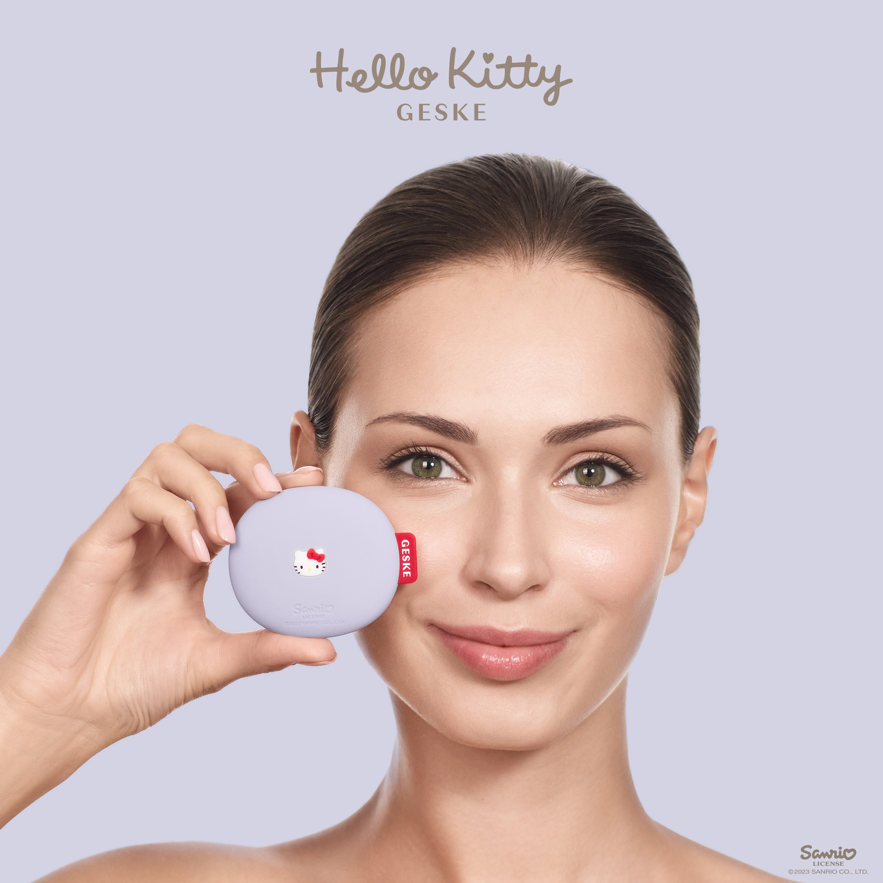    GESKE Facial Brush 31 by Hello Kitty purple