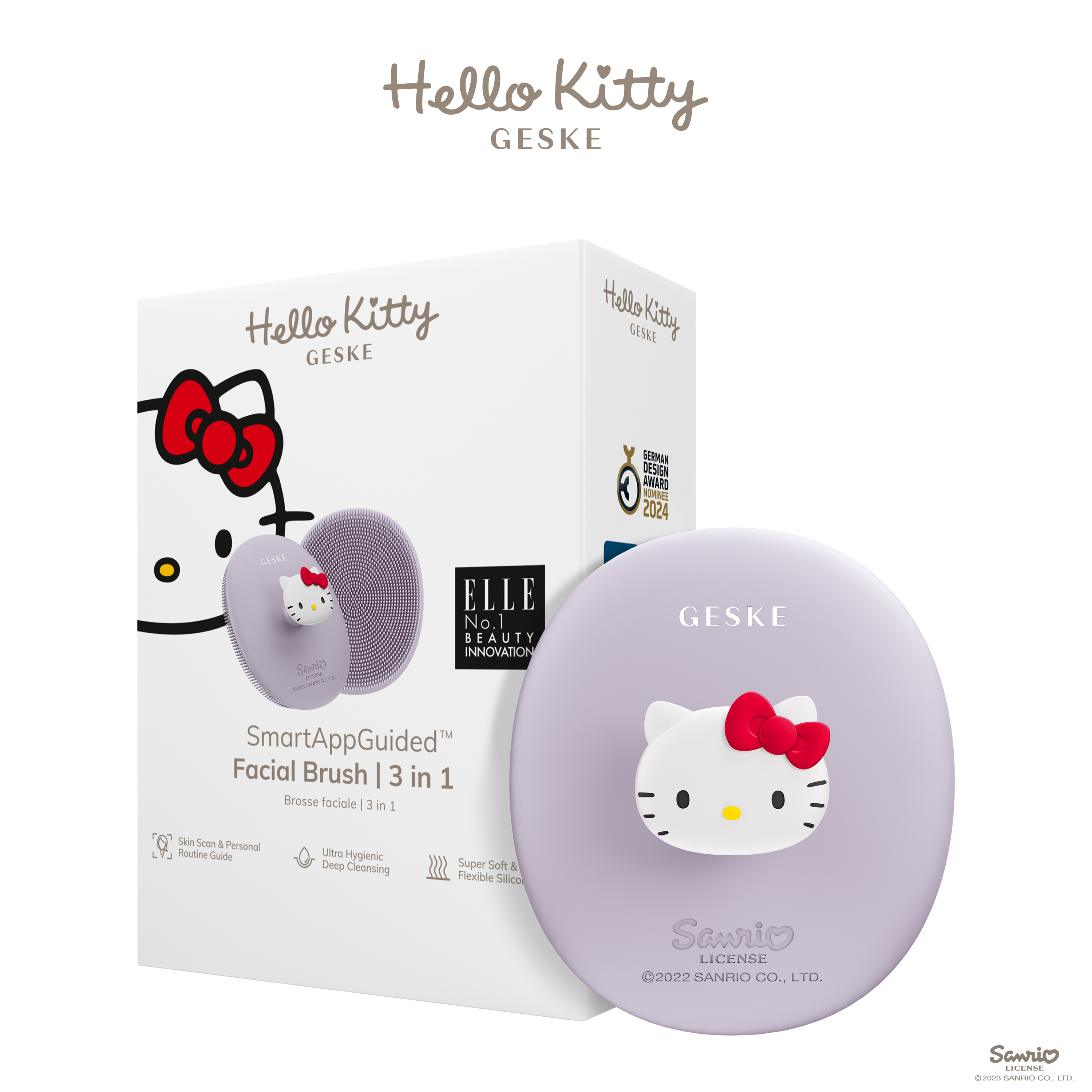    GESKE Facial Brush 31 by Hello Kitty   purple