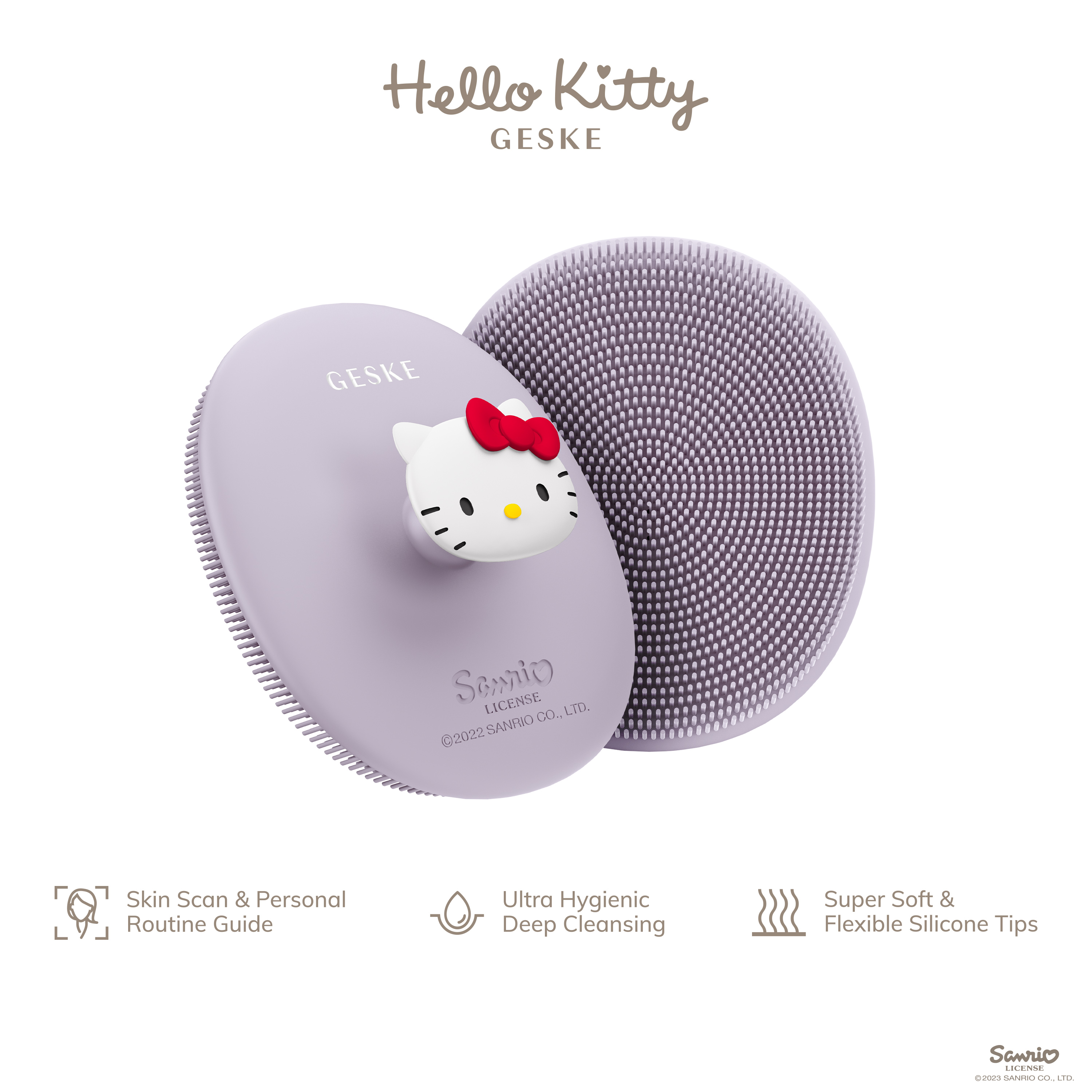    GESKE Facial Brush 31 by Hello Kitty   purple