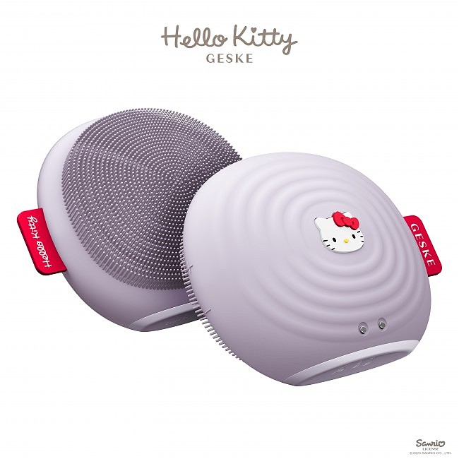      GESKE Sonic Facial Brush 41 by Hello Kitty purple