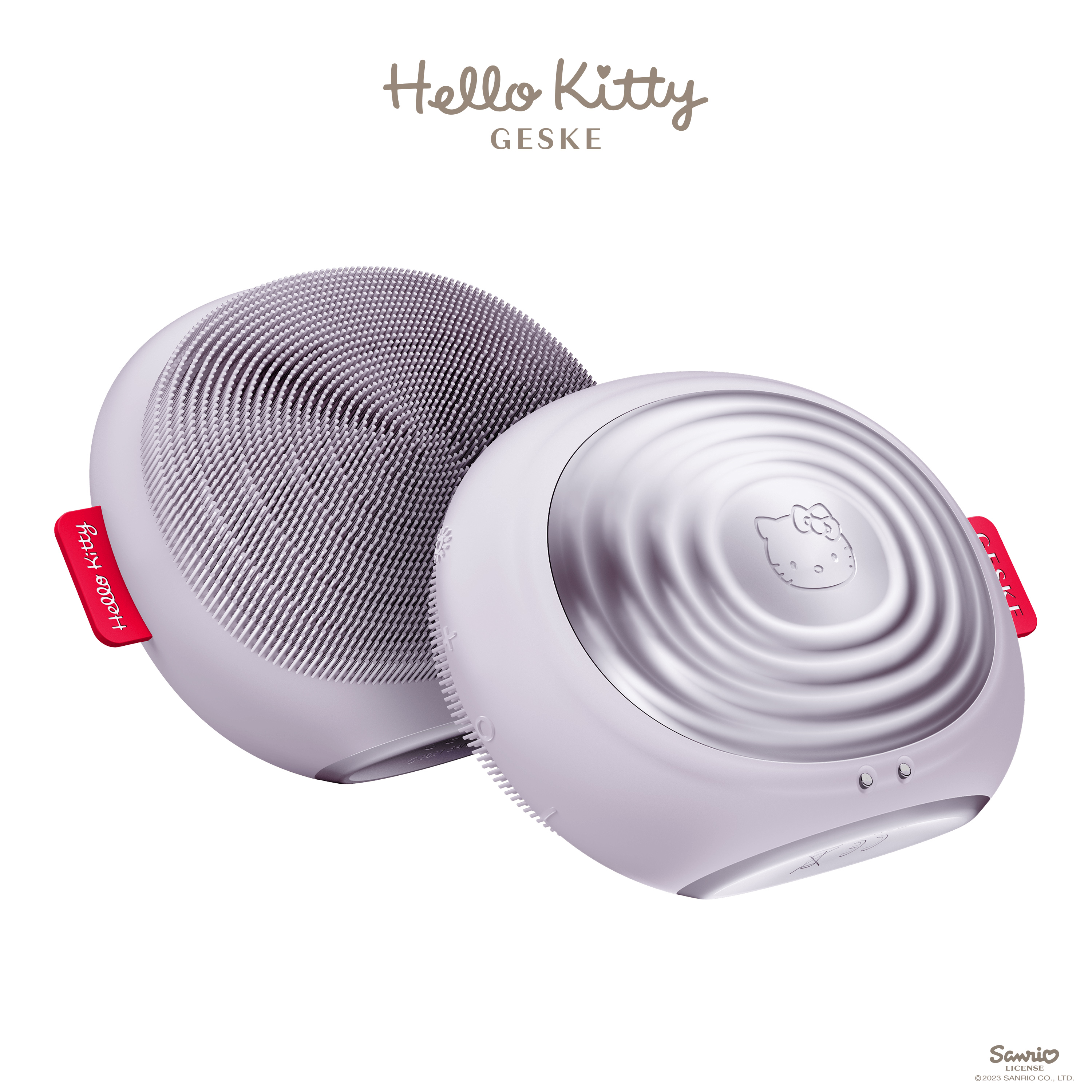       GESKE Sonic Thermo Facial Brush 51 by Hello Kitty purple