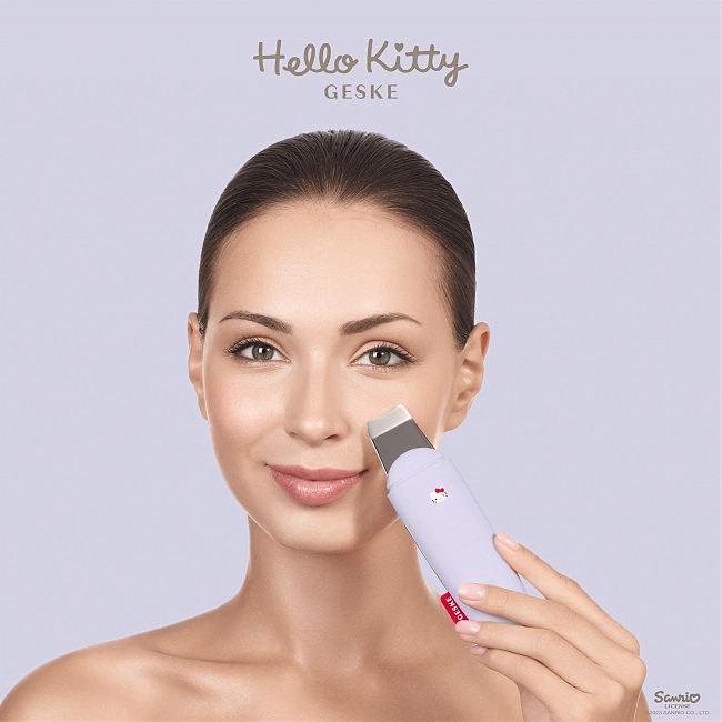         GESKE MicroCurrent Skin Scrubber&Blackhead Remover 91 Hello Kitty purple