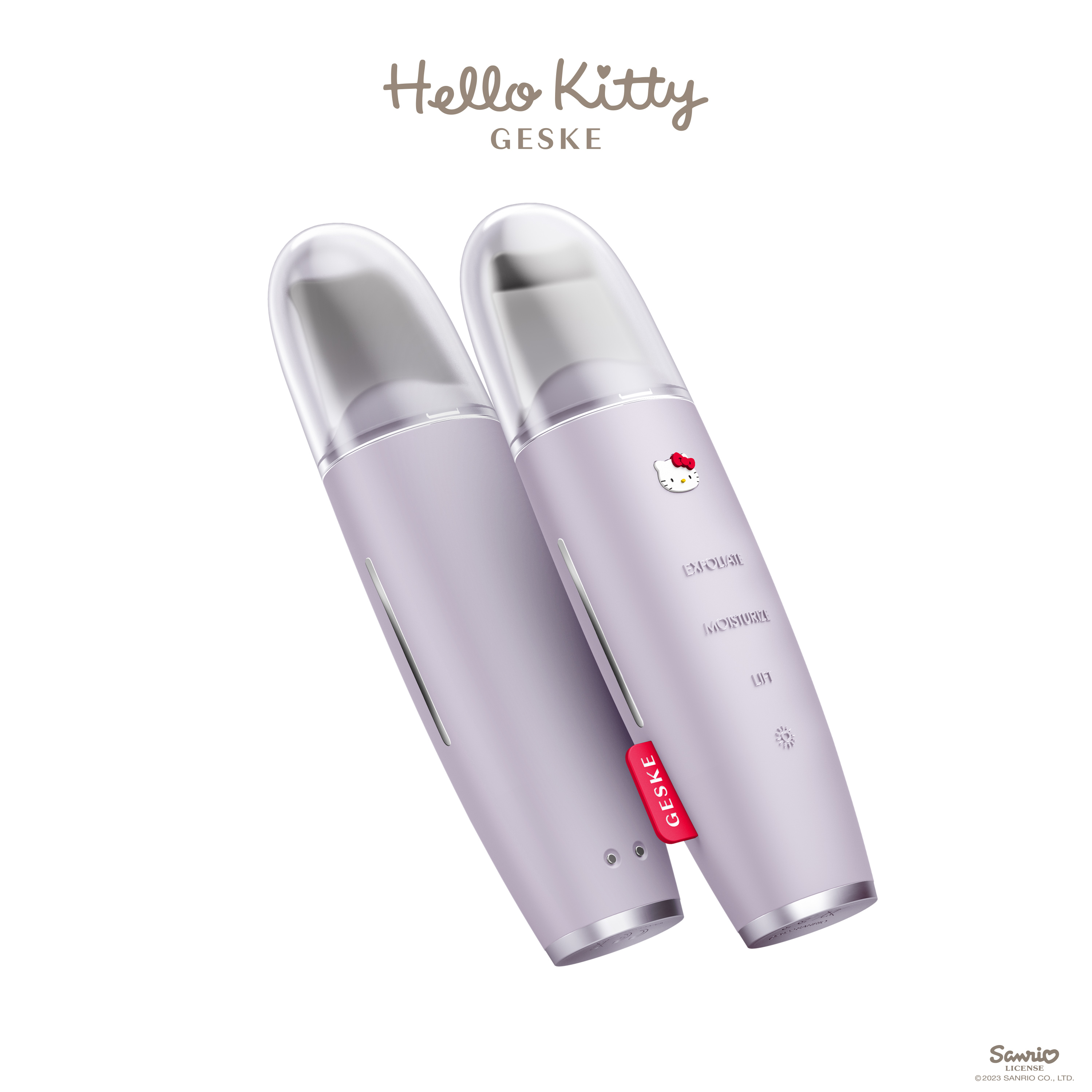         GESKE MicroCurrent Skin Scrubber&Blackhead Remover 91 Hello Kitty purple