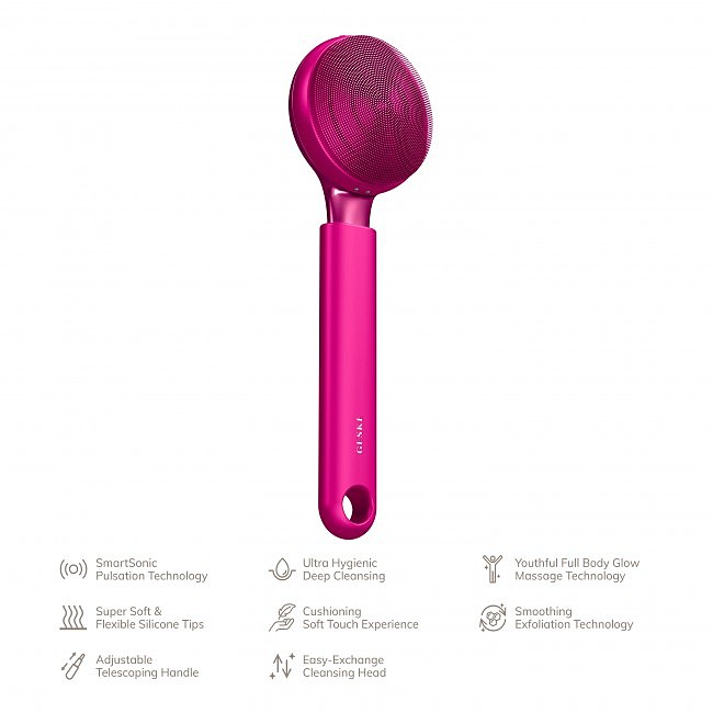      GESKE Sonic Full-Body Brush&Intensive Exfoliator 81 magenta