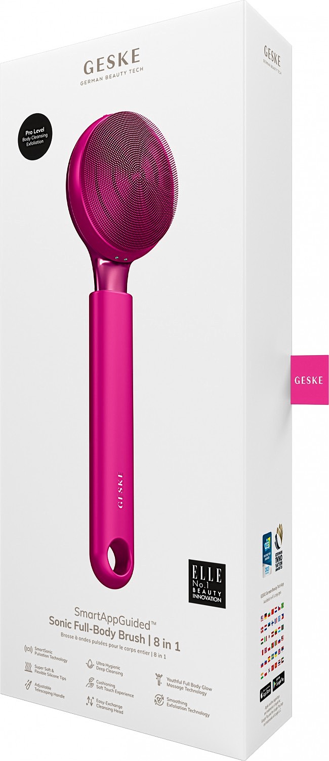      GESKE Sonic Full-Body Brush&Intensive Exfoliator 81 magenta