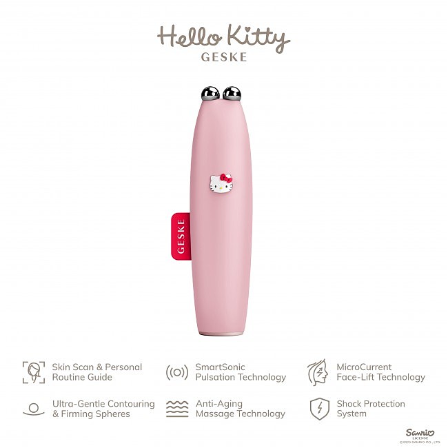      GESKE MicroCurrent Face-Lift Pen 61 by Hello Kitty pink