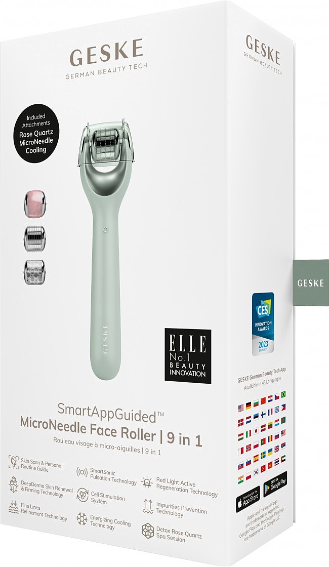       GESKE MicroNeedle Face Roller 91 green