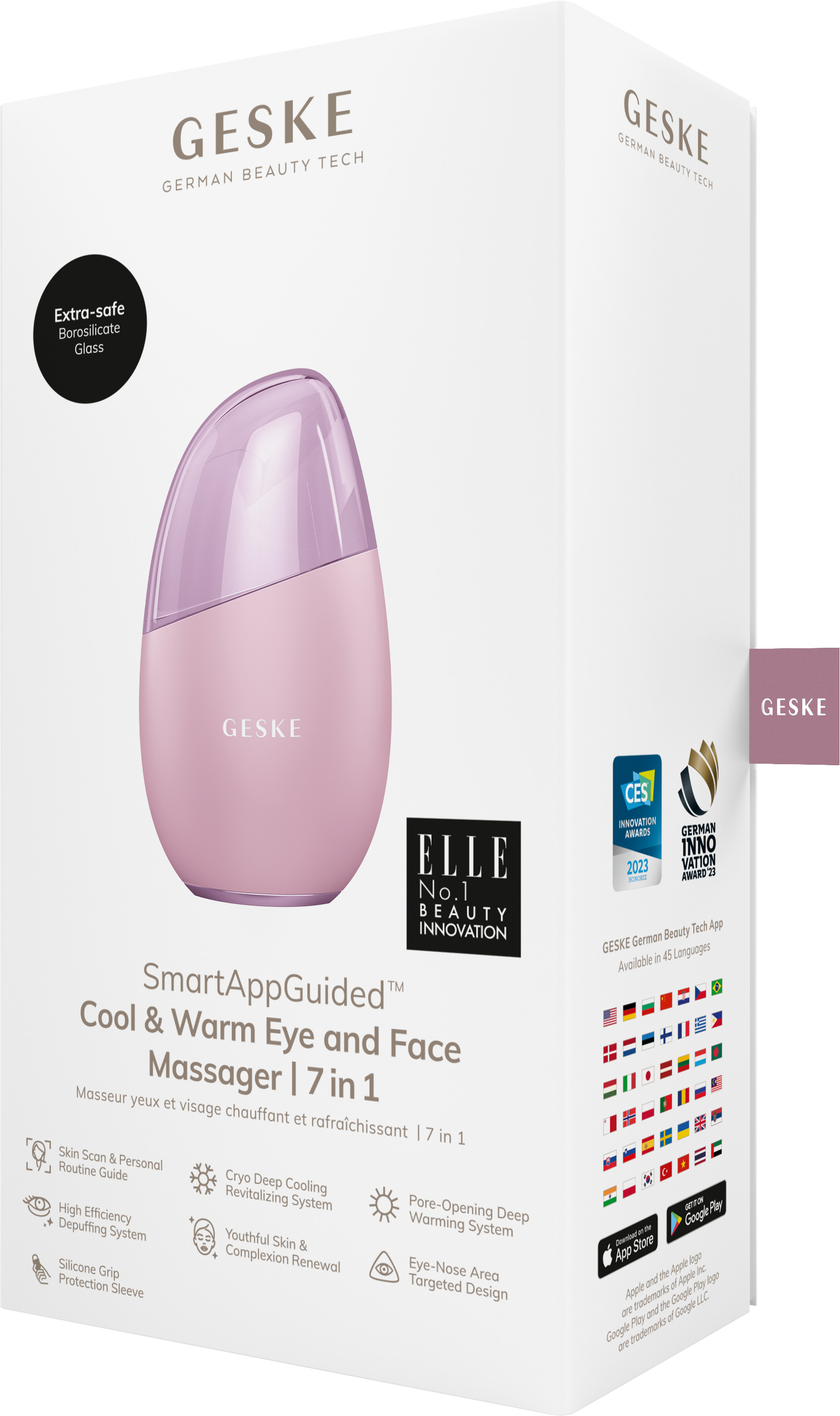    GESKE Cool&Warm Eye and Face Massager 71 pink