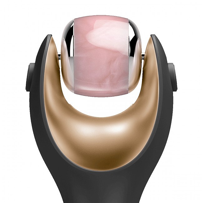  GESKE Face Roller Rose Quartz Head