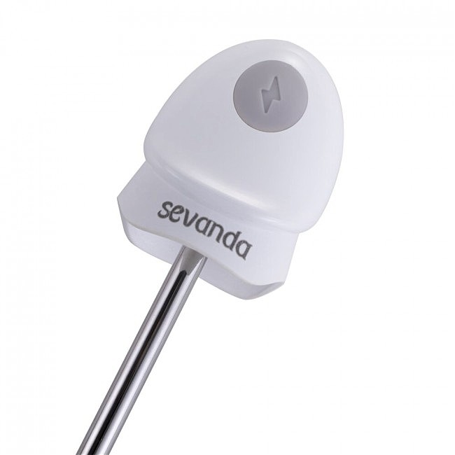  - LOCKINK SEVANDA Vibrating & E-stim Metal Urethral Sounding White, 18  0,6 