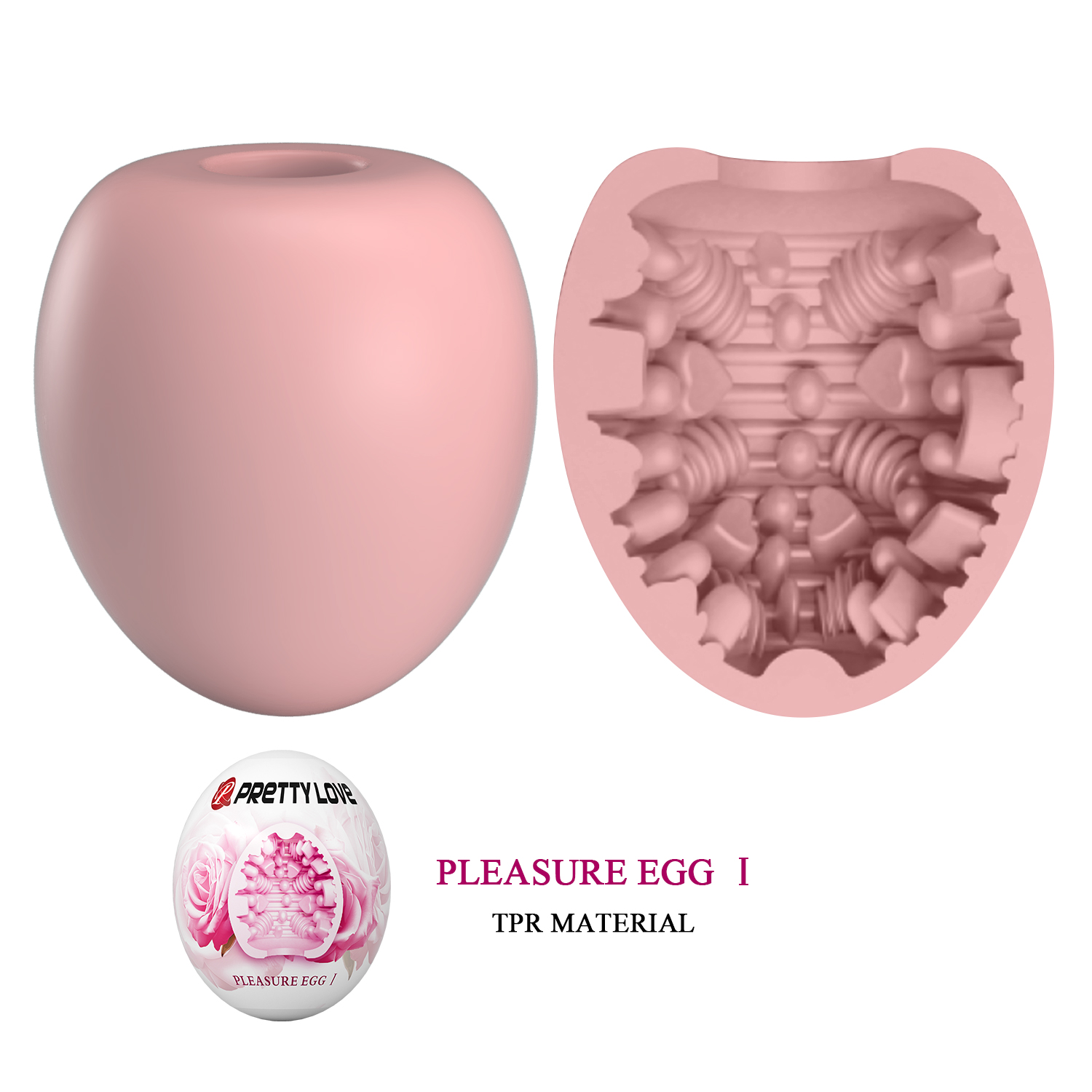 - Pretty Love Pleasure Egg Masturbator Pink, 5,5  5 
