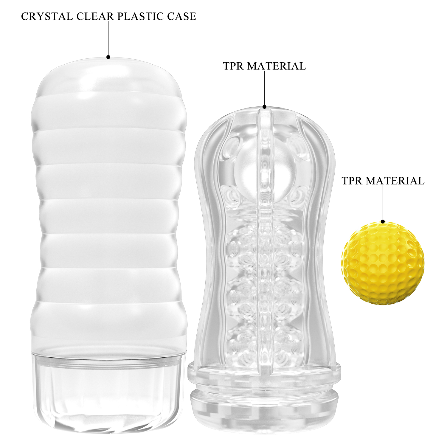   Pretty Love Vacuum Cup Masturbator Stellar Yellow, 18  7,7 
