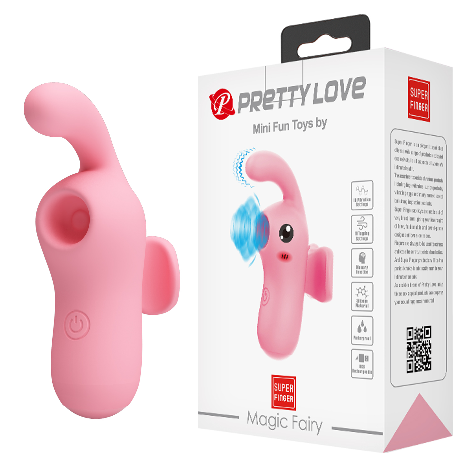 -   Pretty Love Magic Fairy Stimulator Pink, 10    