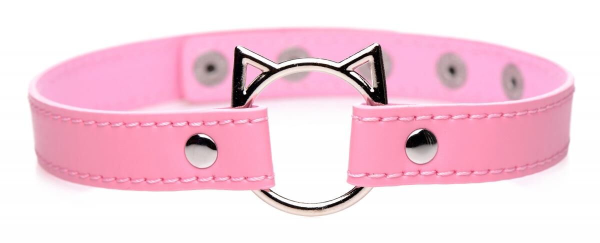  Master Series Kinky Kitty Ring Slim Choker  Pink, 44  1,5 