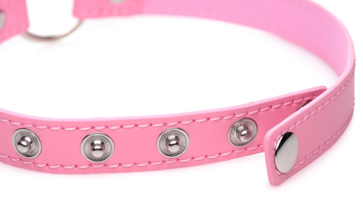  Master Series Kinky Kitty Ring Slim Choker  Pink, 44  1,5 