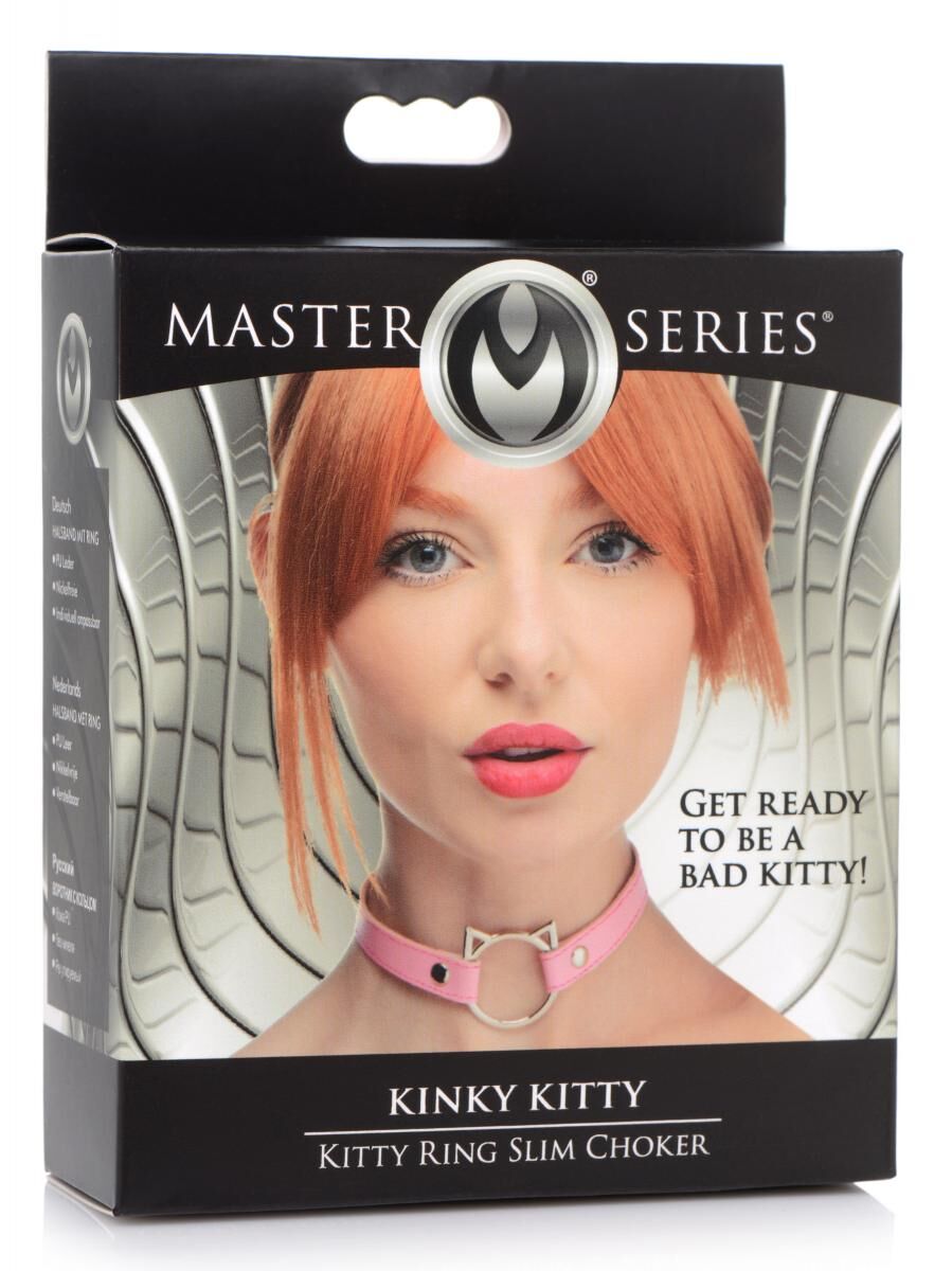  Master Series Kinky Kitty Ring Slim Choker  Pink, 44  1,5 