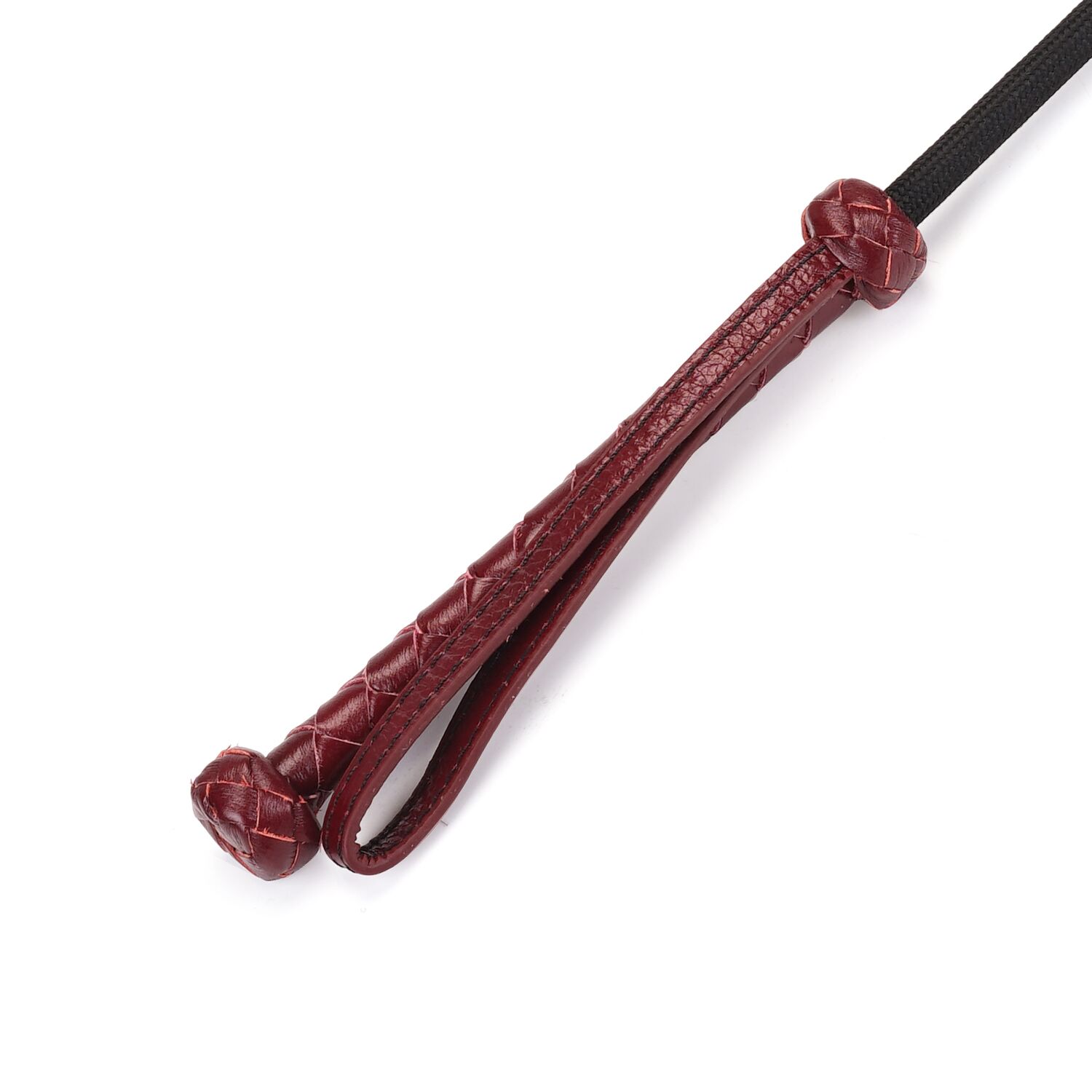 	- Liebe Seele Wine Red Riding Crop with Heart-Shape Tip,  