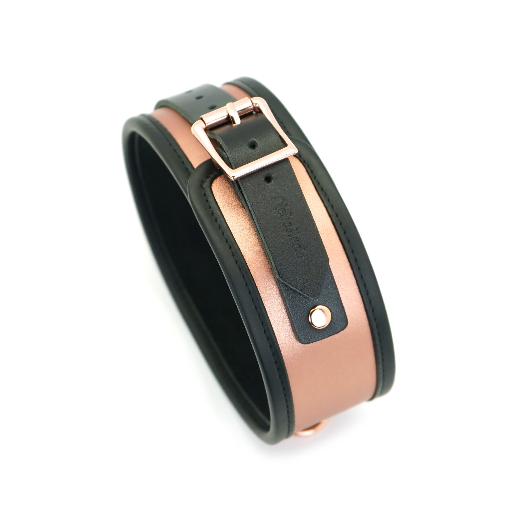    Liebe Seele Rose Gold Memory Collar with Leash,  