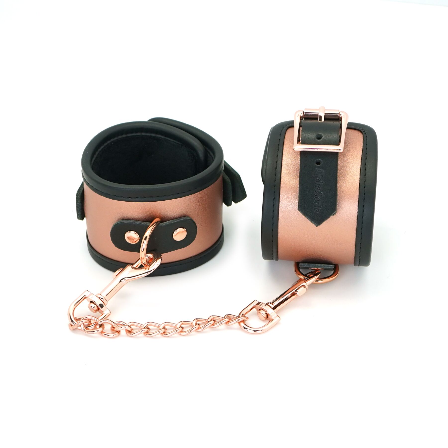 	 Liebe Seele Rose Gold Memory Ankle Cuffs,  ,  