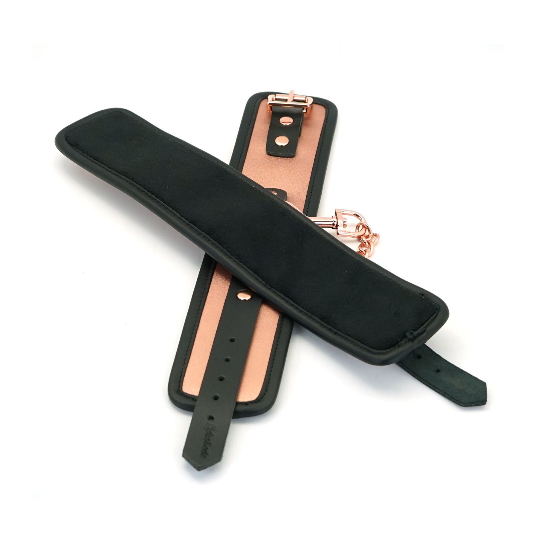 	 Liebe Seele Rose Gold Memory Ankle Cuffs,  ,  