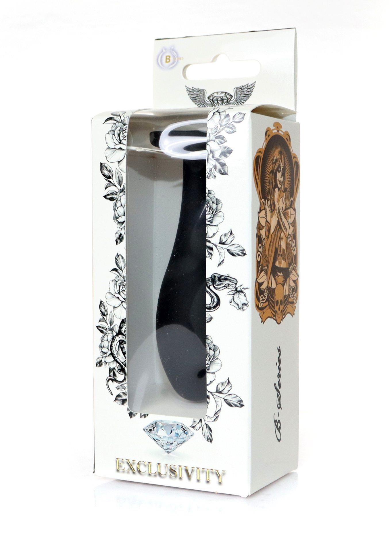    Jewellery Silicone Black Plug M Clear BOSS, 9,2  2,8 