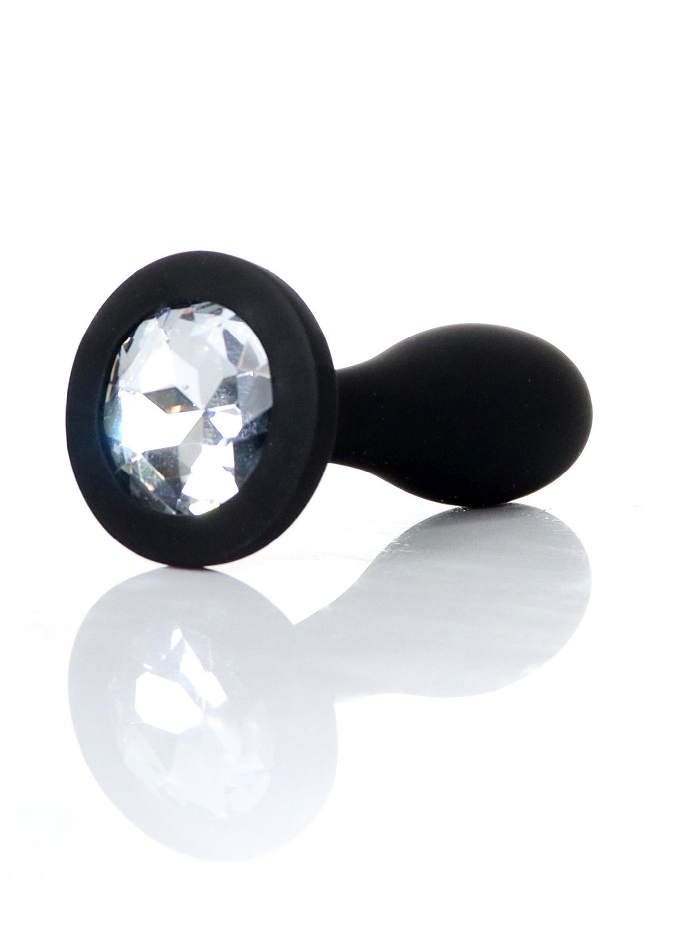     Jewellery Silicone Black Plug S Clear BOSS, 7,7  2 