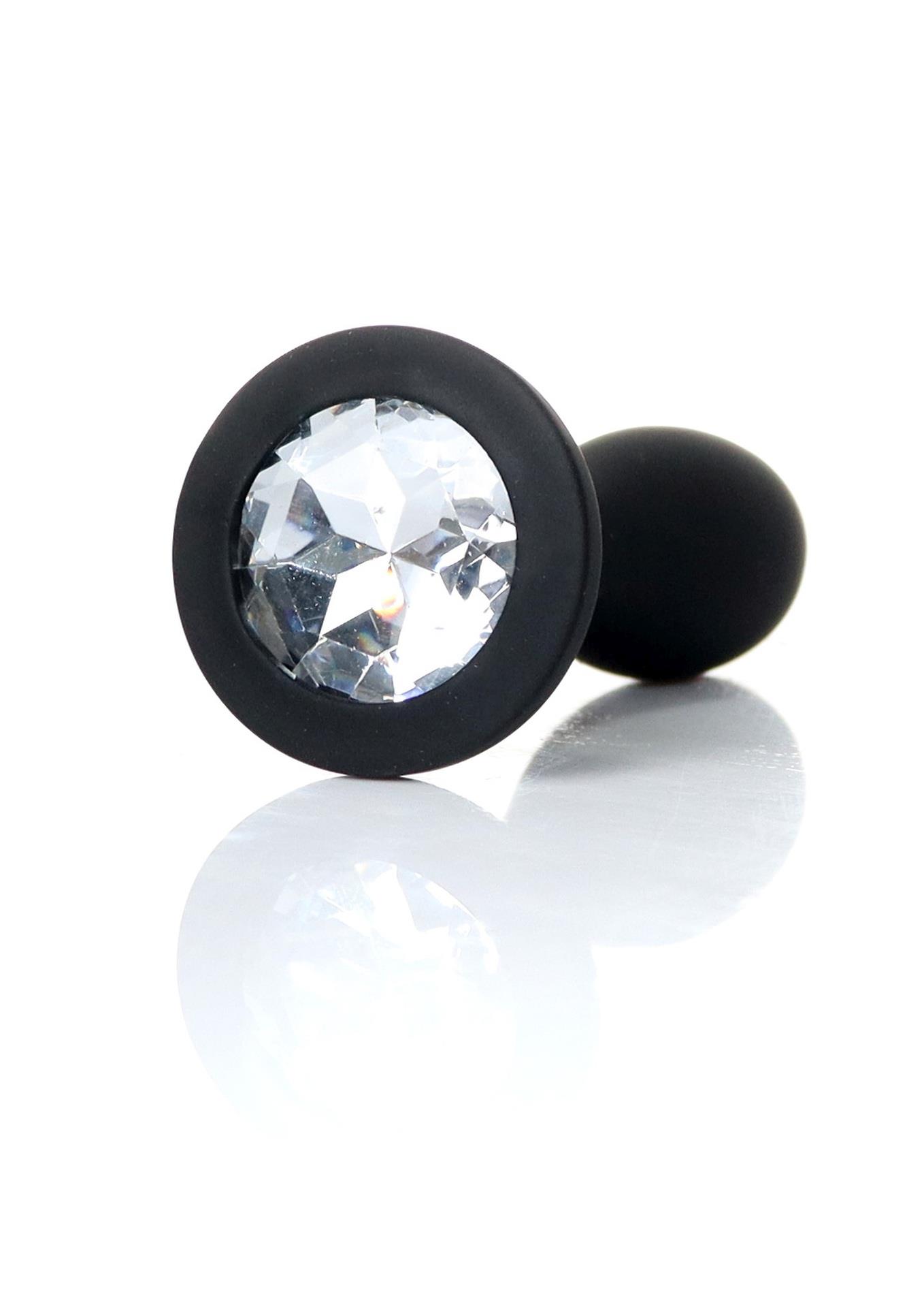     Jewellery Silicone Black Plug S Clear BOSS, 7,7  2 
