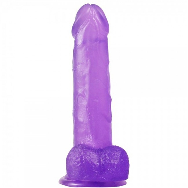   LoveToy Jelly Studs Crystal Dildo Large 8 Purple, 20  4,1 