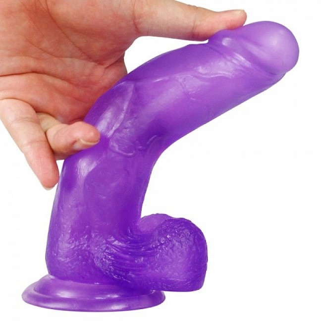    LoveToy Jelly Studs Crystal Dildo Large 8 Purple, 20  4,1 