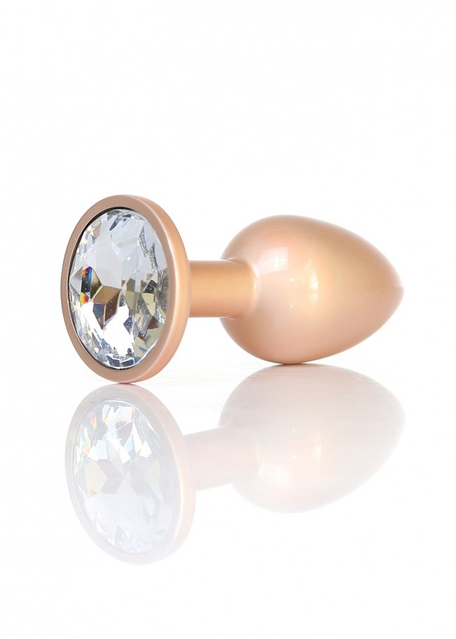   Plug-Jewellery Pearl Gold PLUG Clear S, 7  2,7 