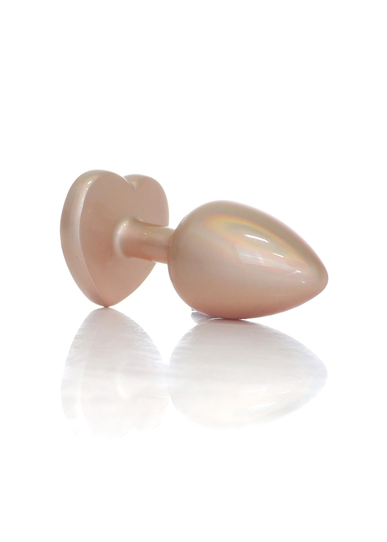    - Plug-Jewellery Pearl Gold Heart PLUG Clear S, 7  2,7 