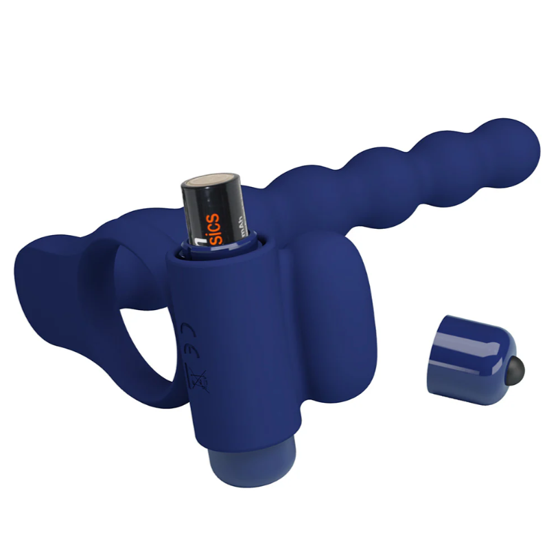     Pretty Love Vibro Cock Ring Blue, 10  