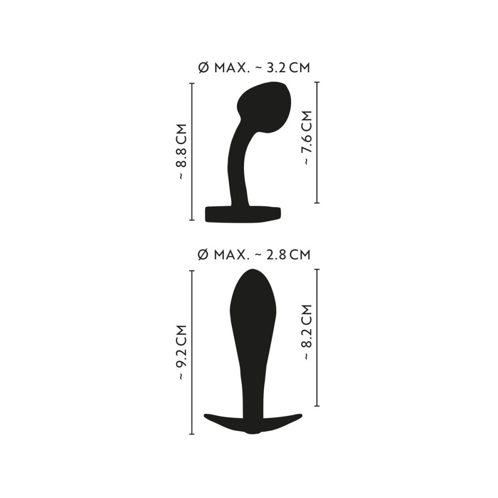      You2Toys Anos Metal Butt Plug Set, 2 