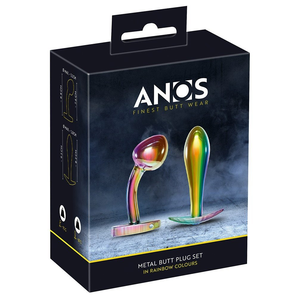      You2Toys Anos Metal Butt Plug Set, 2 
