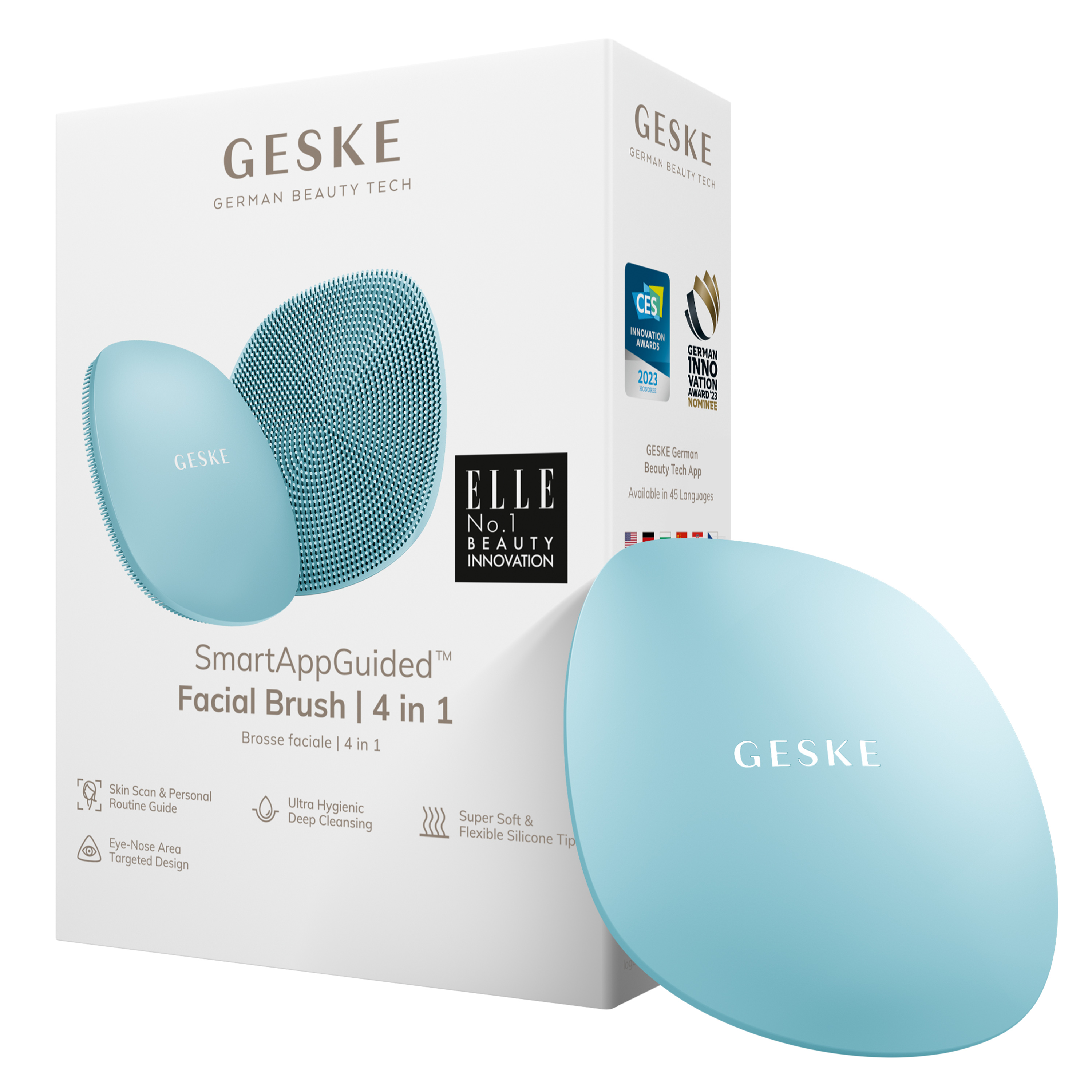 Щеточка для лица GESKE Facial Brush 4 в 1, без держателя
