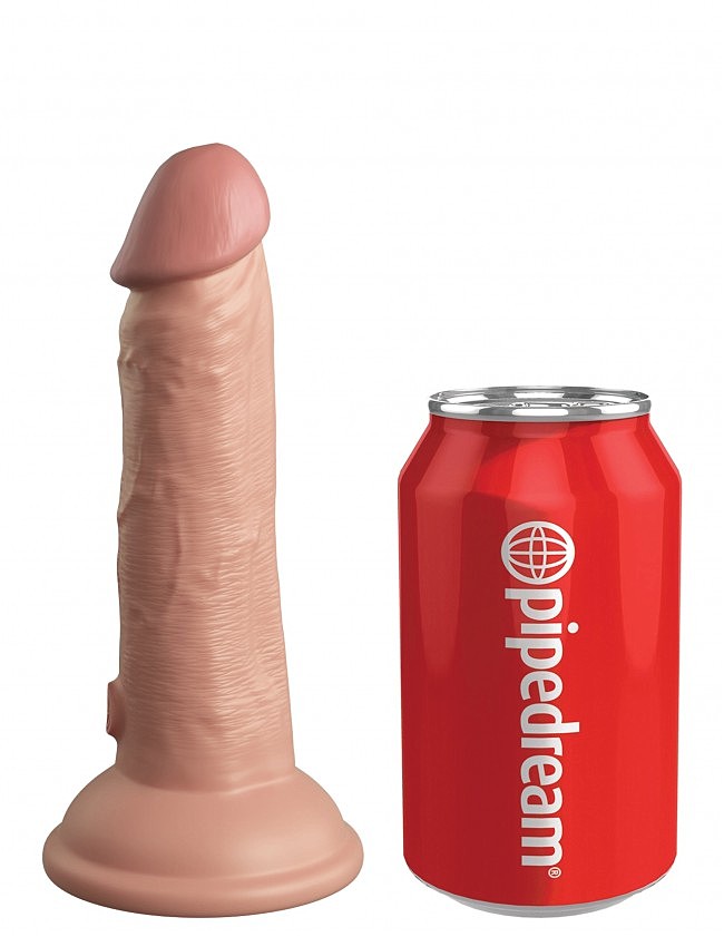 -   King Cock Elite 6 Vibrating Silicone Dual Density, 7   3  