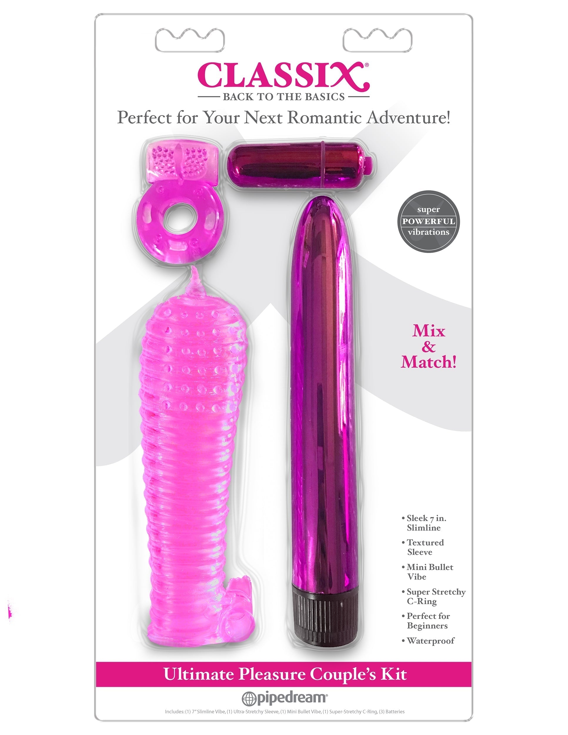   4-  Classix Ultimate Pleasure Couples Kit Pipedream, 