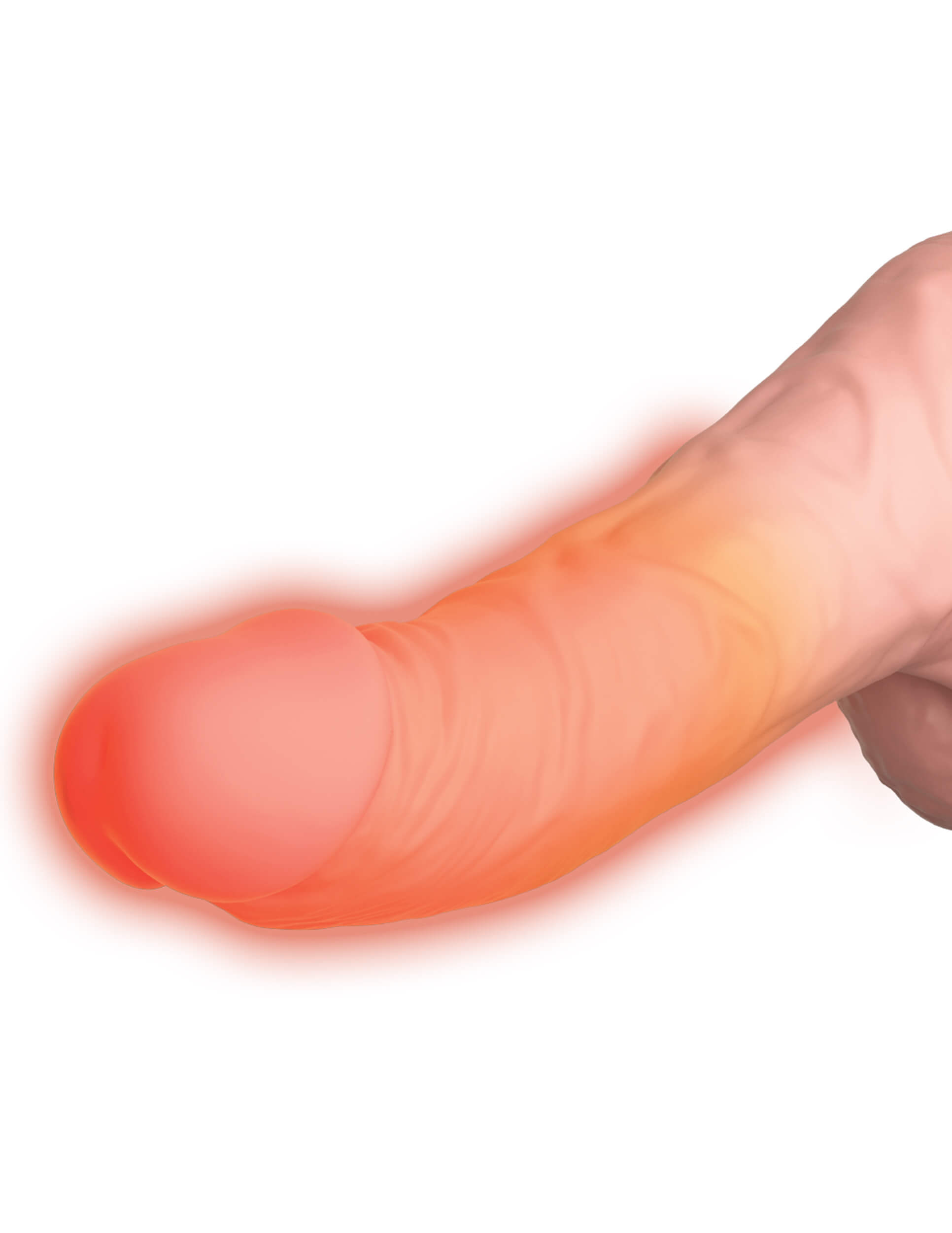 ��������-��������� King Cock Plus 6.5 Thrusting Cock with Balls, ��������, 27,1 � 3,6 ��